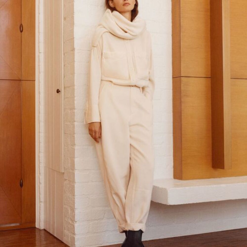 Everlane‎ The TENCEL™ Relaxed Chino Cream Beige Bone Size 2 NWT